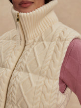 Load image into Gallery viewer, Varley Egret Irina Cable-Knit Gilet