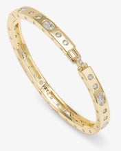 Load image into Gallery viewer, Melinda Maria Ashley Sunset Lock Cuff 6mm-Gold/White
