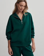 Load image into Gallery viewer, Varley Hawley Half Zip Sweat-Forest