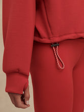 Load image into Gallery viewer, Varley Sian Cropped Half Zip Midlayer Lava Falls