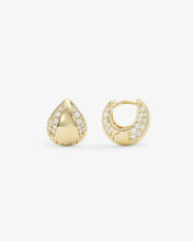 Load image into Gallery viewer, Melinda Maria Lil Norah Mixed Pavé Earrings-Gold/White