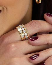 Load image into Gallery viewer, Melinda Maria Ashley Venice Ring-Gold/White
