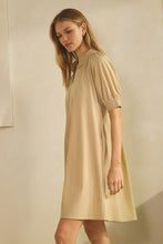 Load image into Gallery viewer, Ecru Smocked Cuff Slv Dress