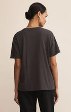 Load image into Gallery viewer, Z Supply Black Sand Mistletoe Boyfriend Tee