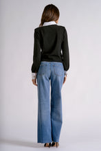Load image into Gallery viewer, Black Collared/Cuff Sweater