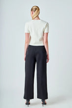 Load image into Gallery viewer, Cream SS Gold Button Cardigan Top