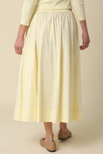 Load image into Gallery viewer, Butter Yellow Gathered Maxi Skirt