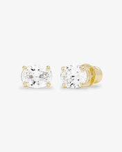 Load image into Gallery viewer, Melinda Maria Hello Gorgeous 8mm Studs- Gold/White