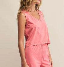 Load image into Gallery viewer, Z Supply Sunset Pink Sloane V-Neck Top
