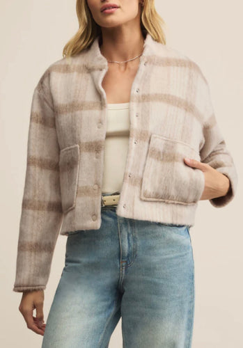 Z Supply Crystal Cambridge Plaid Jacket