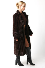 Load image into Gallery viewer, Brown Faux Fur Long Coat