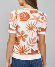 Load image into Gallery viewer, Cream Multi Leaf Print SS Sweater