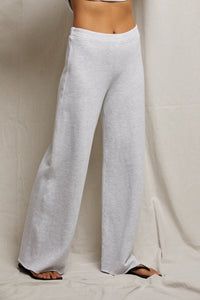 Ash Cotton Wide Leg Trouser