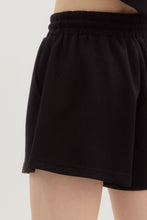 Load image into Gallery viewer, Black Jersey Knit Bubble Hem Set