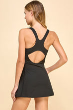 Load image into Gallery viewer, Black Athletic Skort Dress
