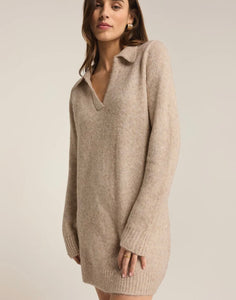 Z Supply Light Oatmeal Redford Sweater Dress