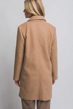 Load image into Gallery viewer, Notched Lapel Coat Camel