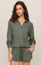 Load image into Gallery viewer, Z Supply Monstera Waffle Shirt