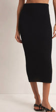 Load image into Gallery viewer, Z Supply Black Aveen Midi Skirt