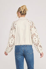Load image into Gallery viewer, Bone Suede Embroidered Lace Jacket