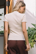 Load image into Gallery viewer, Ivory SS Soft Knit Sweater Top