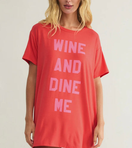 Z Supply Wine & Dine Night Shirt