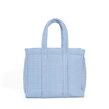 Load image into Gallery viewer, TRVL Quilted Go Go Tote-Pimlico Stripe Chambray