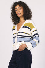 Load image into Gallery viewer, Golden Horizon Striped Button Sweater