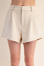 Load image into Gallery viewer, Beige Suede HW Shorts
