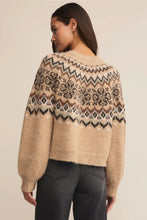 Load image into Gallery viewer, Z Supply Oatmeal Heather Kenaby Fair Isle Sweater