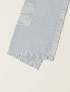 Barefoot Dreams CC Satin Trim Baby Blanket Blue