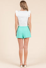 Load image into Gallery viewer, White Ruffle Ribbon Detail Top