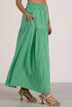 Load image into Gallery viewer, Mint Smocking Gauzey Maxi Skirt