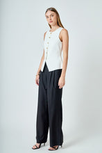 Load image into Gallery viewer, Cream Gold Button Knit Vest