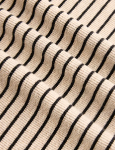 Z Supply Oatmeal Heather Eve Stripe LS Henley Top