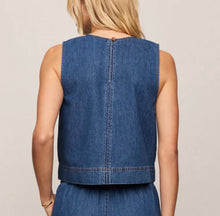 Load image into Gallery viewer, Z Supply Deep Water Sun Seeker Denim Tank