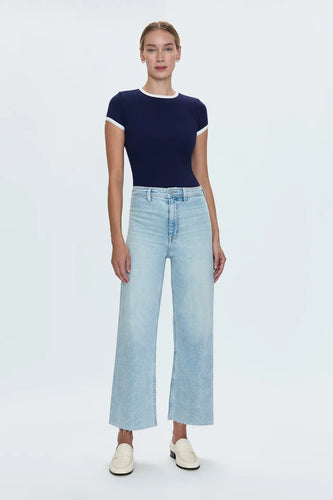 Pistola Denim Penny Crop HR Wide Leg Jean