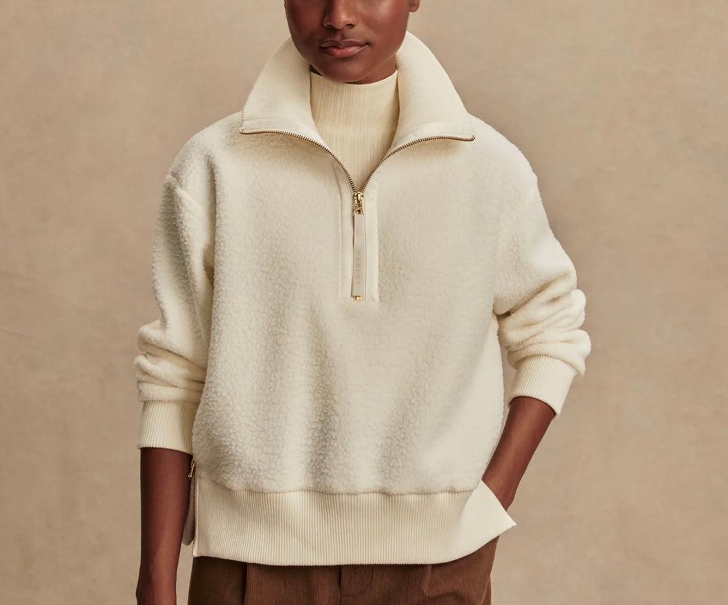 Varley Roselle Half Zip Fleece- Egret
