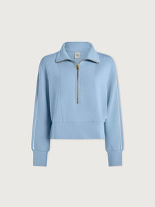 Varley Davenport Half Zip-Airy Blue