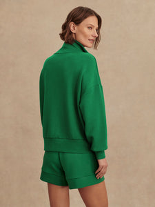 Varley Verdant Green Hawley Half Zip Sweat
