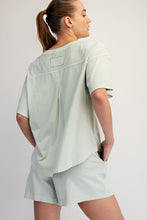 Load image into Gallery viewer, Soft Mint Washed Cotton Short Set