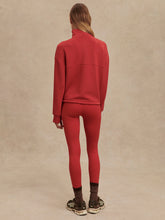 Load image into Gallery viewer, Varley Sian Cropped Half Zip Midlayer Lava Falls
