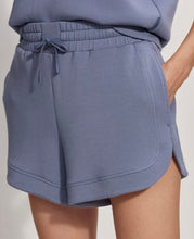 Load image into Gallery viewer, Varley Stone Blue Ollie High Rise Short 3.5