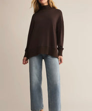 Load image into Gallery viewer, Z Supply Chocolate Cherry Sable Rib Sweatshirt