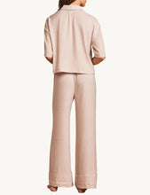 Load image into Gallery viewer, Barefoot Dreams Feather Washed Satin Jacquard Wide Leg Pants