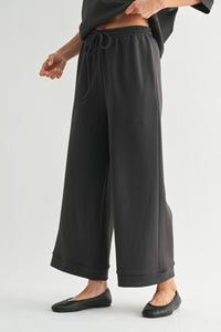 Charcoal Scuba Top + Pant Set