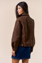 Load image into Gallery viewer, Brown Smooth Waxed Suede Jacket