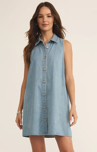 Z Supply Denim New Day Twill Mini Dress