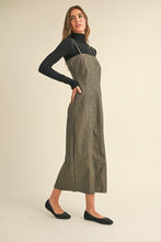 Load image into Gallery viewer, Brown Leather Mineral Wash Long Dress