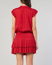 Load image into Gallery viewer, Red Slvls Pleated Skirt Mini Dress